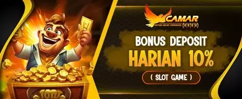 Bonus Reload Deposit Harian 10% promotion banner